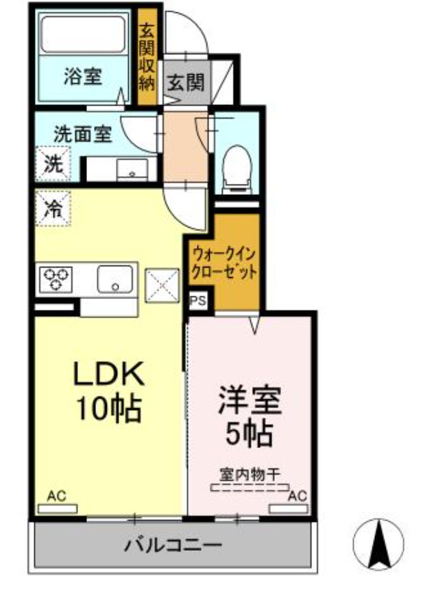 アテリア弐番館の間取り