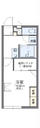 三島市柳郷地のアパートの間取り