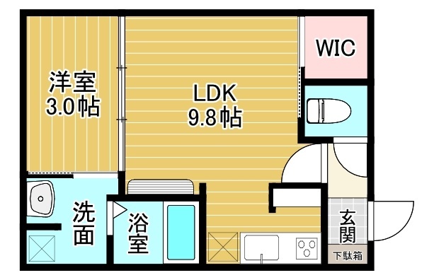 ＩＮＴＥＧＲＡＬ向新庄の間取り