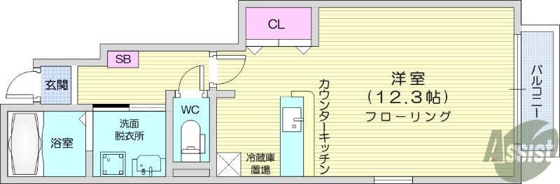 サンリット佐正の間取り