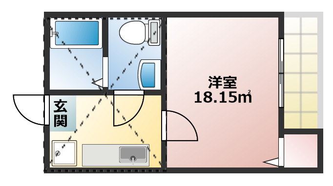 コンパートハウス高畑の間取り