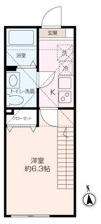 レイディアンス杉田の間取り