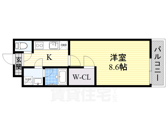 フジパレス北清水町2番館の間取り