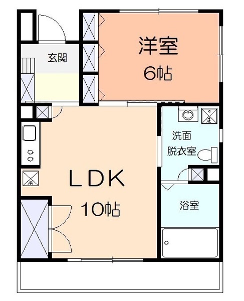 小田原市南鴨宮のマンションの間取り