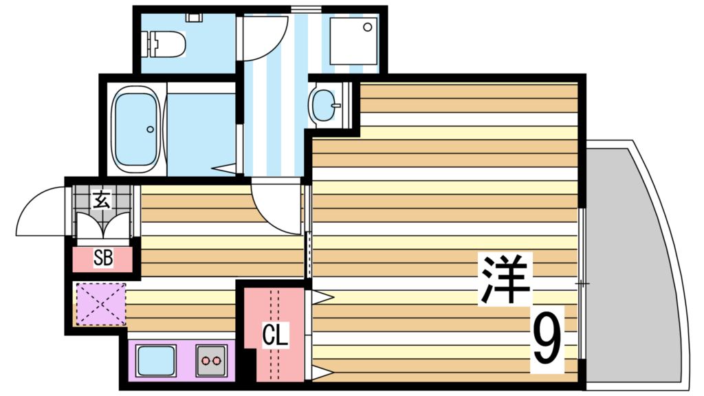 アクアプレイス新神戸駅前の間取り