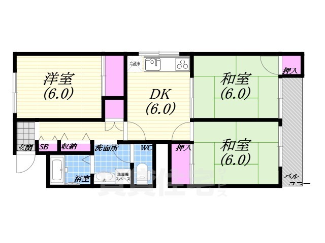 サライの間取り