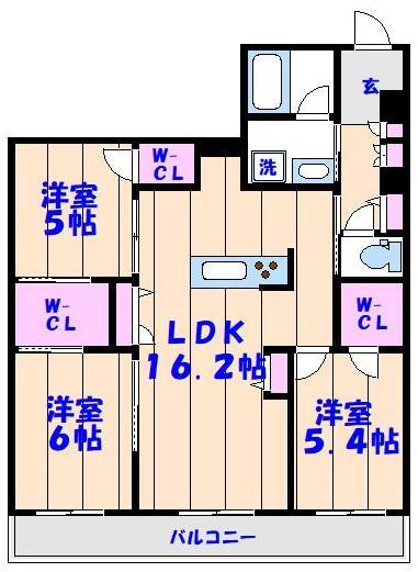 ザ・アークコート市川妙典の間取り