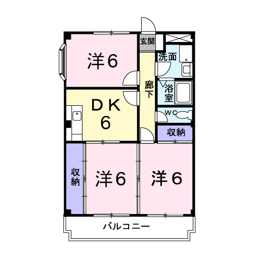 御殿場市新橋のアパートの間取り