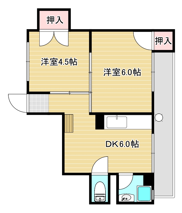 秋田マンションの間取り