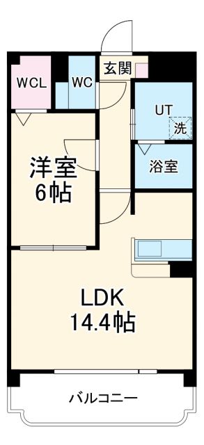 各務原市各務おがせ町のマンションの間取り