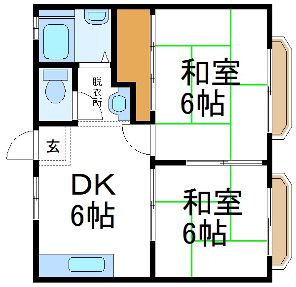 フローラハイツの間取り