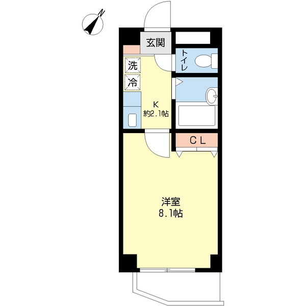 川崎市高津区梶ケ谷のマンションの間取り