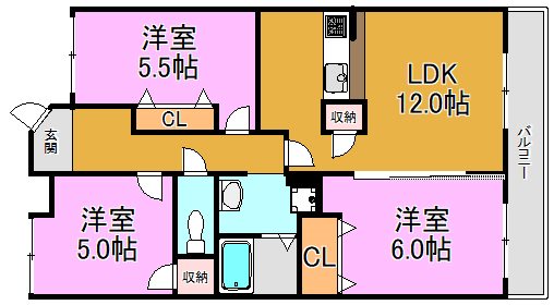 ガーデンシティー長田の間取り