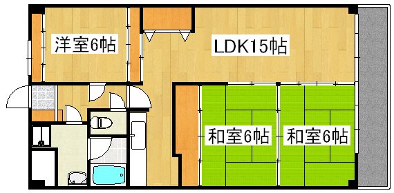 トーカンマンション国分の間取り