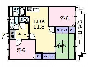 桜井市大字外山のマンションの間取り