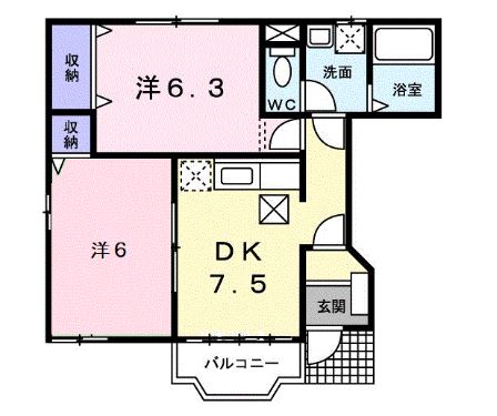 ファミールメゾン1-32の間取り