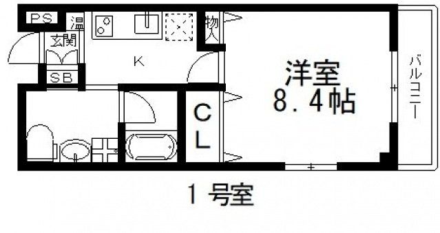 東大阪市荒本西のマンションの間取り