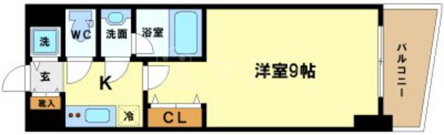 カスタリアタワー肥後橋の間取り