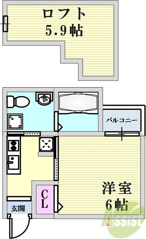 グランジュテコウベの間取り