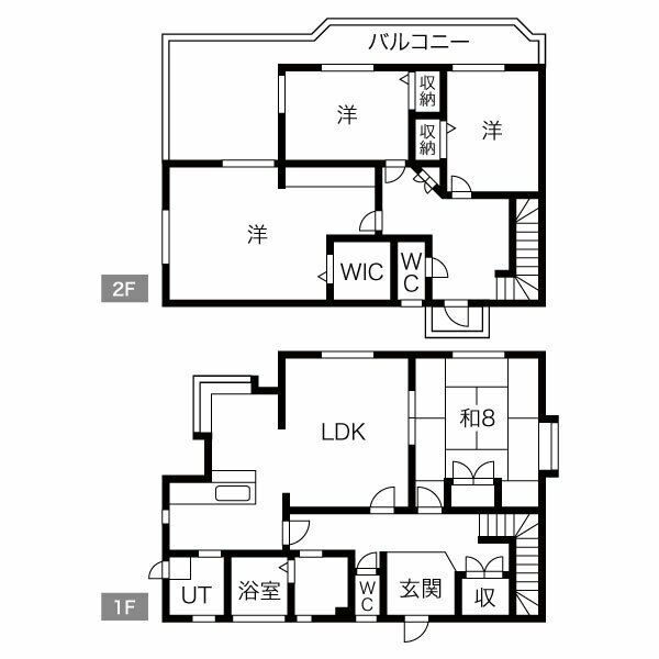 清須市朝日天王戸建の間取り