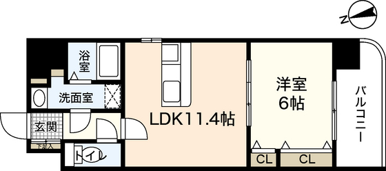 ビリオネアＳ竹屋の間取り