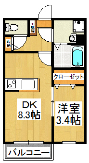 インペリアルIの間取り