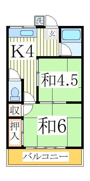 コーポ東台の間取り