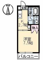 コロニーK　A棟の間取り