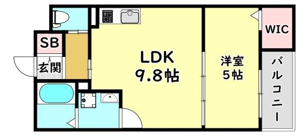 寝屋川市下木田町のアパートの間取り