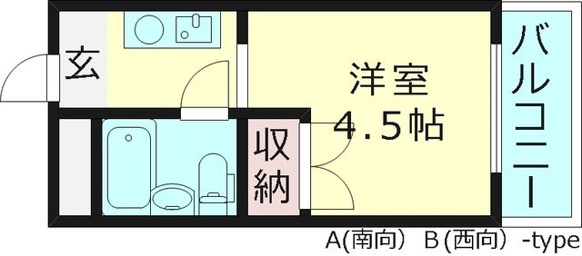 大阪市都島区都島北通のマンションの間取り