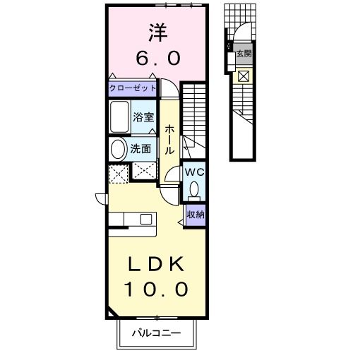 【パールオブエビスＦの間取り】