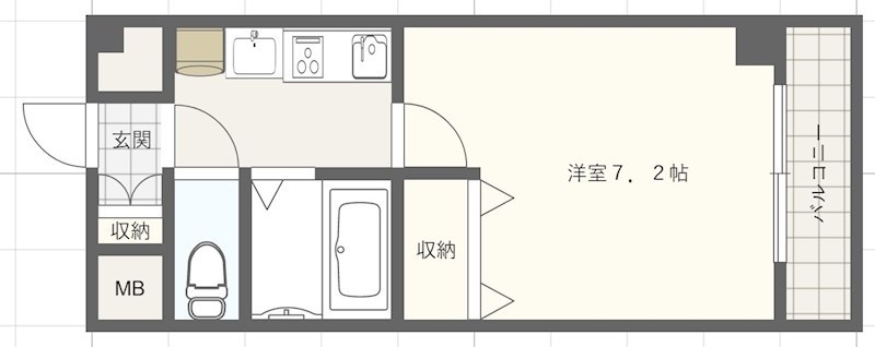 エスポワール三宮パートIIの間取り