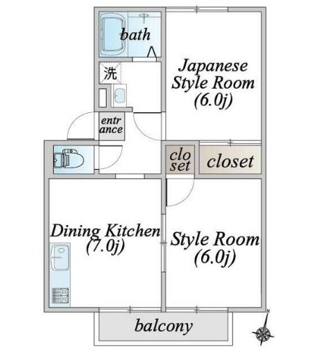 サンシティハイツAの間取り