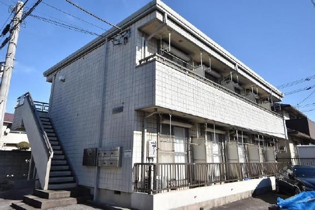 千葉市花見川区花園のアパートの建物外観