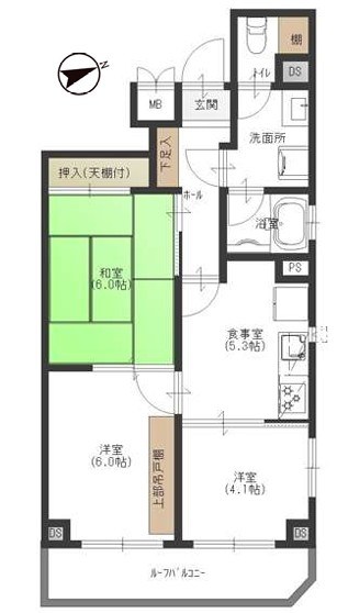 ライオンズマンション亀戸中央公園の間取り