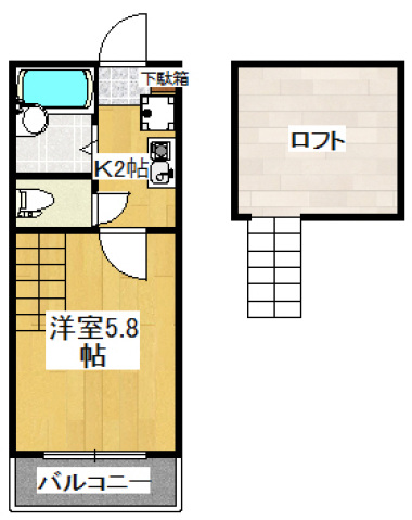 アリア梶ヶ谷の間取り