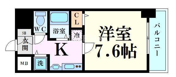 名古屋市中村区太閤通のマンションの間取り