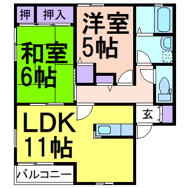 ラフォーレ・いずみ野　Ｃ棟の間取り