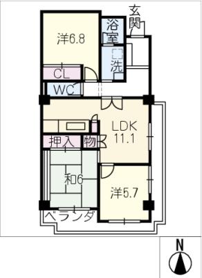 タワーレジデンスＨＡＤＡの間取り