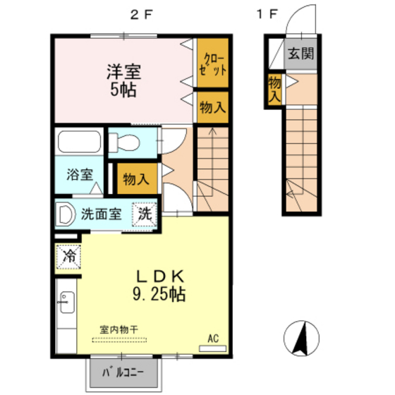 セジュール藤木の間取り