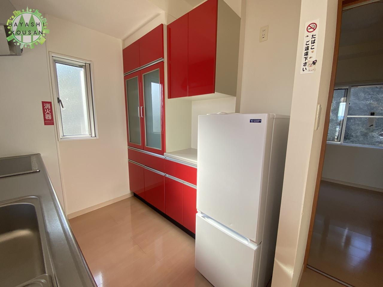 その他部屋・スペース　冷蔵庫置場はここです。