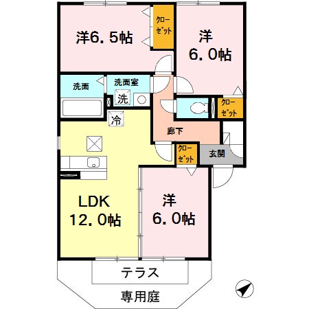 フェアリーC棟の間取り写真