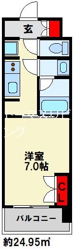 RJRプレシア西小倉駅前の間取り写真