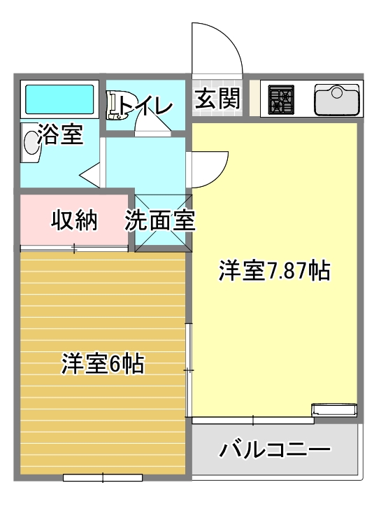 アートポリス(WIFI使い放題)の間取り