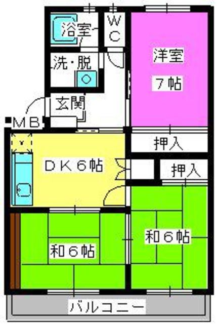 グランデール銭通の間取り