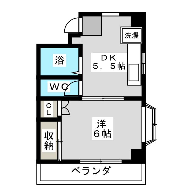 ロッキー轟　Ｂ棟の間取り