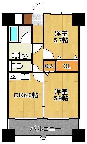 ニューシティアパートメンツ南小倉IIの間取り