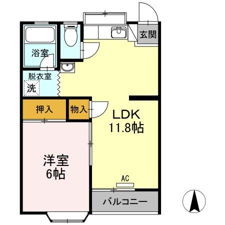 ルミナスI　１号棟の間取り