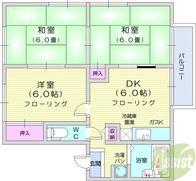 エステートピアモリの間取り