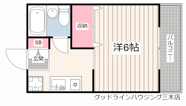 コーポ神明の間取り